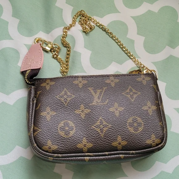 Mini Leather Pouch, Vivienne Flower Pochette - Picture 2 of 7